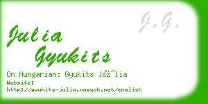 julia gyukits business card